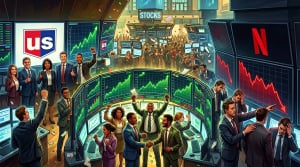 Stocks set records, U.S. Bancorp beats, and Netflix falls.